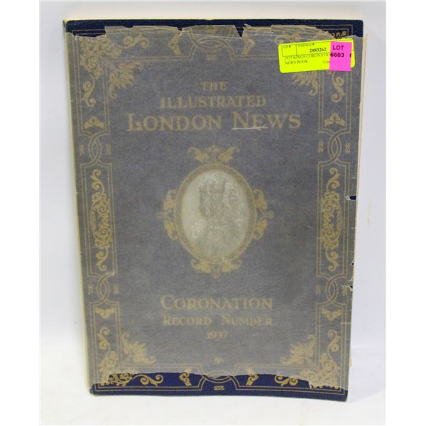 1937 KINGS CORONATION LONDON NEWS BOOK