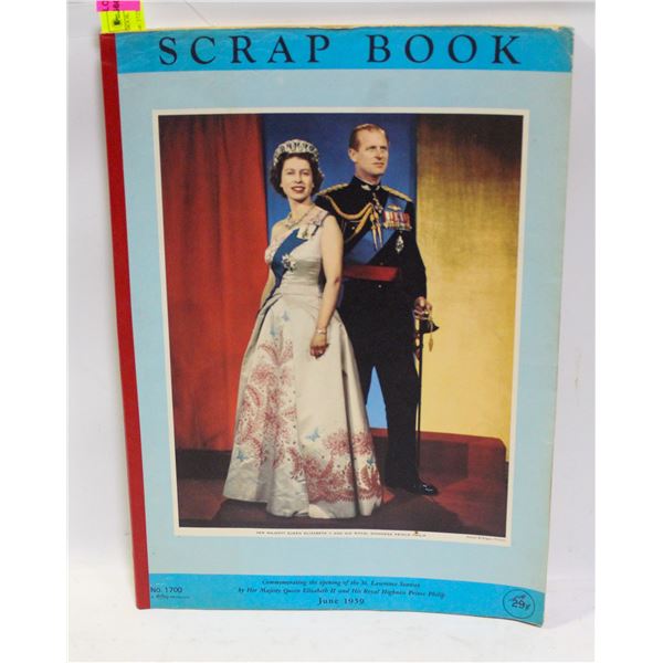 1959 ROYAL FAMILY SCRAPBOOK UNUSED