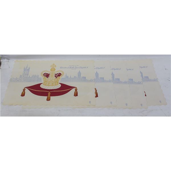 1953 SHELL FUEL QUEEN CORONATION PLACEMATS
