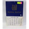 Image 1 : 1968 ROYAL BANK CALENDAR