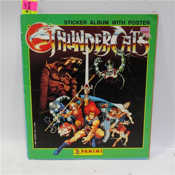 1980S THINDERCATS STICKER BOOK