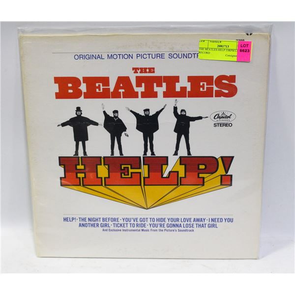 THE BEATLES HELP 33RPM LP RECORD