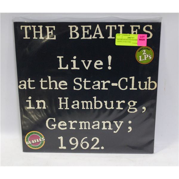 THE BEATLES LIVE HAMBURG 33RPM LP RECORD