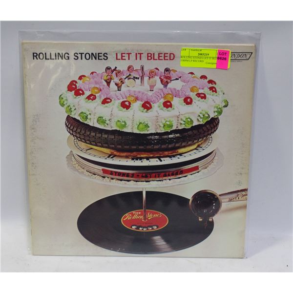 ROLLING STONES LET IT BLEED 33RPM LP RECORD