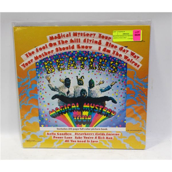 BEATLES MAGICAL MYSTERY TOUR 33RPM LP RECORD