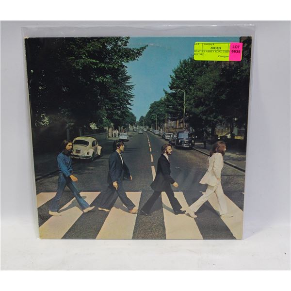 BEATLES ABBEY ROAD 33RPM LP RECORD
