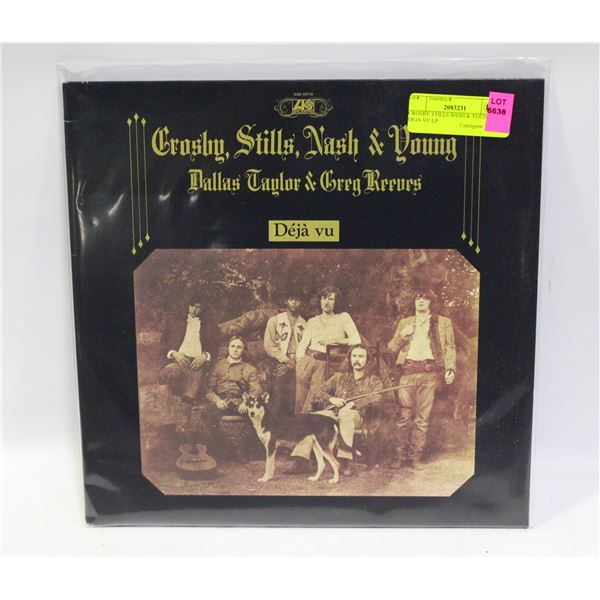 CROSBY STILLS BASH & YOUNG DEJA VU LP