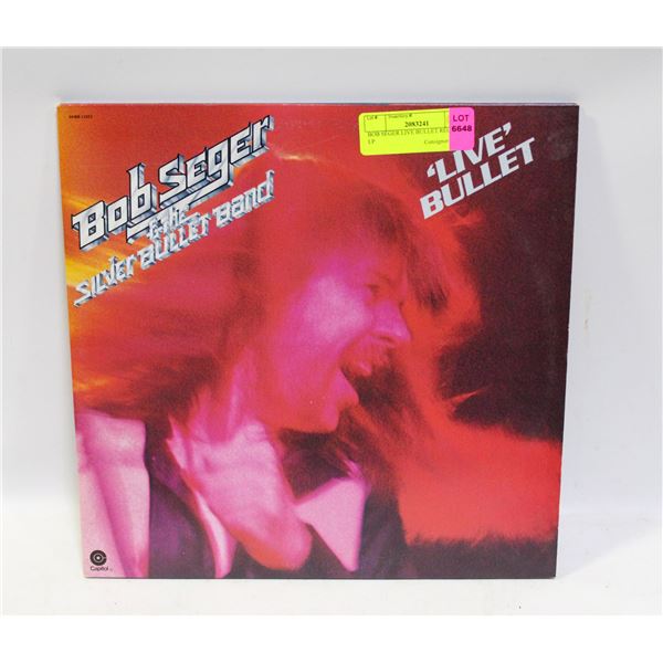 BOB SEGER LIVE BULLET RECORD LP