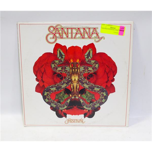 SANTANA FESTIVAL LP RECORD