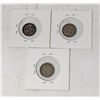 Image 2 : 1865 1866 AND 1868 USA 3 CENT COINS