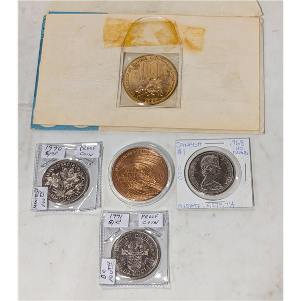 LOT OF 3 CANADA COLLECTIBLE $1 AND 2 TOKENS