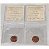 Image 2 : 1982 AND 1983 CANADA ONE CENT COINS CERTIFIED UNC