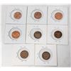 Image 2 : LOT OF 8 USA ONE CENT COINS 1883-1972