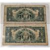 Image 2 : PAIR 1935 $1 BANKNOTES OSBORNE TOWERS