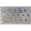 Image 1 : LOT OF 16 CANADA 10 CENT SILVER COINS