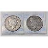 Image 1 : 1934 AND 1935 USA PEACE SILVER DOLLARS