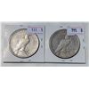 Image 2 : 1934 AND 1935 USA PEACE SILVER DOLLARS