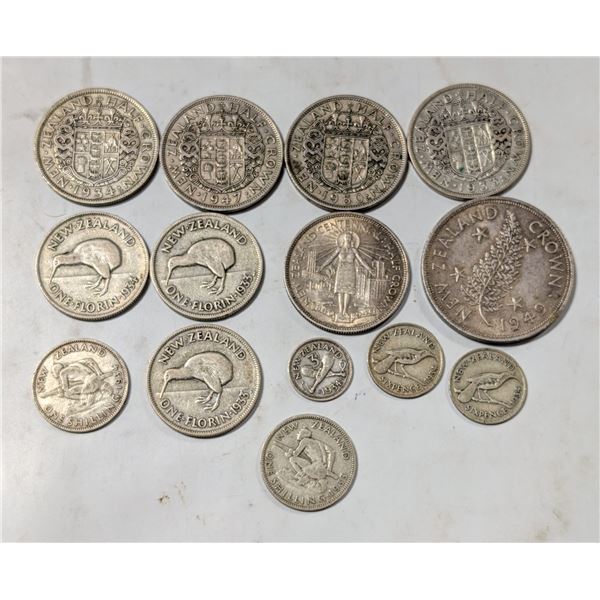 LOT OF 15 SILVER COINS WEIGHING 150.56G OF 500