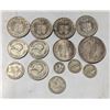 Image 1 : LOT OF 15 SILVER COINS WEIGHING 150.56G OF 500