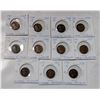 Image 1 : LOT OF 11 USA LINCOLN WHEAT PENNIES