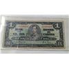 Image 1 : 1937 CANADA $1 BANKNOTE 1.1 MILLION SERIAL #
