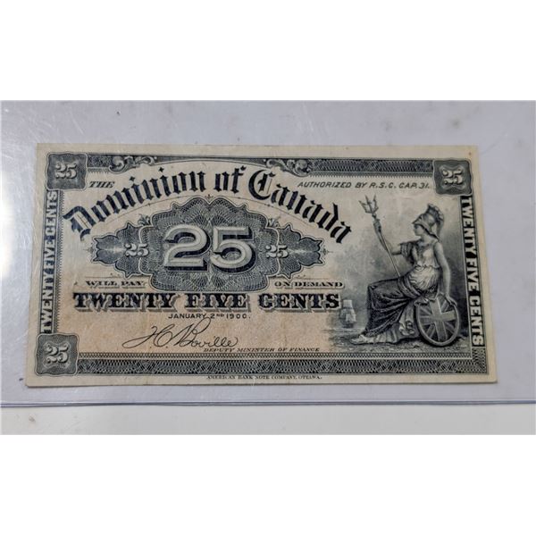 1900 DOMINION OF CANADA SHINPLASTER