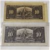 Image 2 : PAIR 1937 CANADA $10 BANKNOTES GORDON