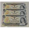Image 1 : LOT OF 3 CANADA 1973 UNC CONSEC $1 BANKNOTES