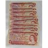 Image 1 : LOT OF 8 1974 CANADA $2 BANKNOTES