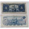 Image 2 : 1937 AND 1972 CANADA $5 BANKNOTES