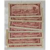 Image 2 : LOT OF 7 CANADA 1954 MP $2 BANKNOTES. AVG COND