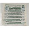 Image 2 : LOT OF 5 CONSECUTIVE CANADA $1 BANKNOTES. UNC.