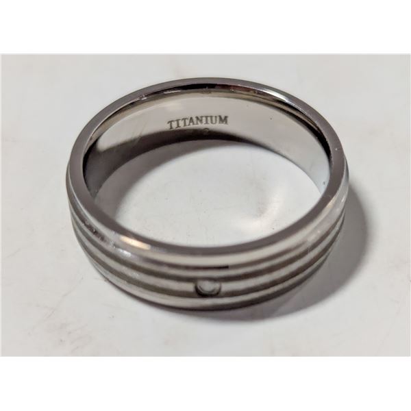 TITANIUM RING UNISEX SIZE 12.5