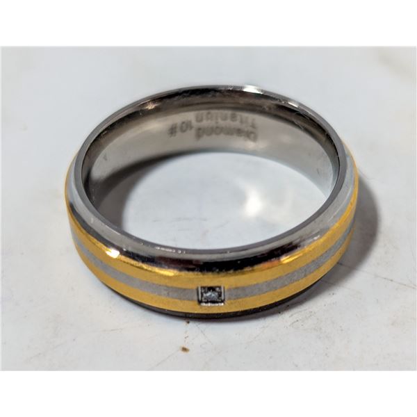 TITANIUM RING UNISEX SIZE 10.5