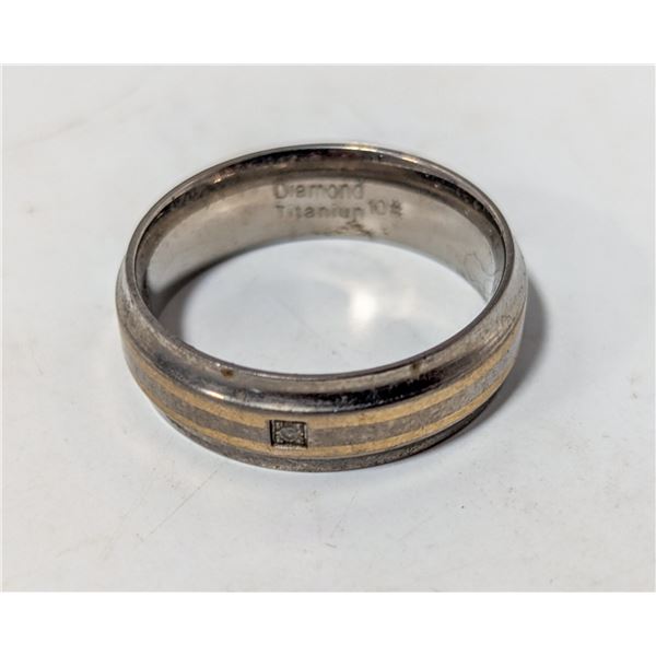 TITANIUM RING UNISEX SIZE 10.5
