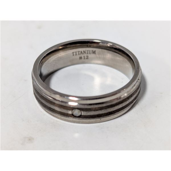 TITANIUM RING UNISEX SIZE 12.5