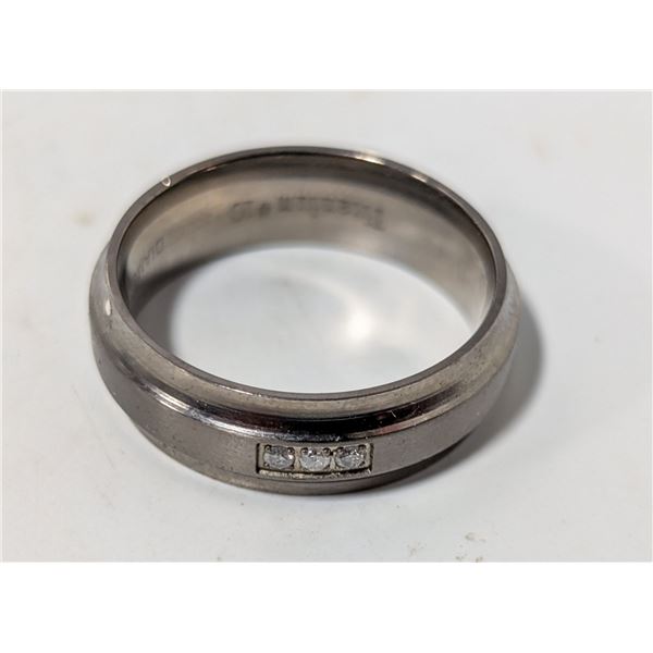 TITANIUM RING UNISEX SIZE 10