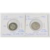 Image 1 : PAIR UK 6 PENCE SILVER COINS 1921/1943