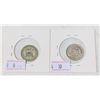 Image 2 : PAIR UK 6 PENCE SILVER COINS 1921/1943