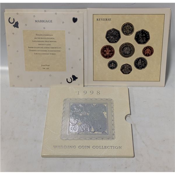SCARCE 1998 UK WEDDING COIN COLLECTION SET
