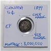 Image 1 : 1899 CANADA 5 CENT SILVER COIN. 925 SILVER CHOP