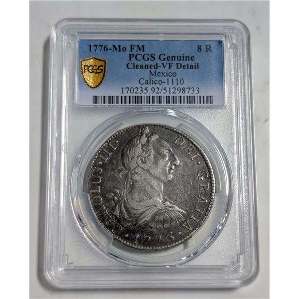 1776 MEXICO 8 REALES SILVER COIN 903 SILVER