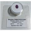 Image 1 : RED RUBY GEMSTONE CABACHON 3.25 CT