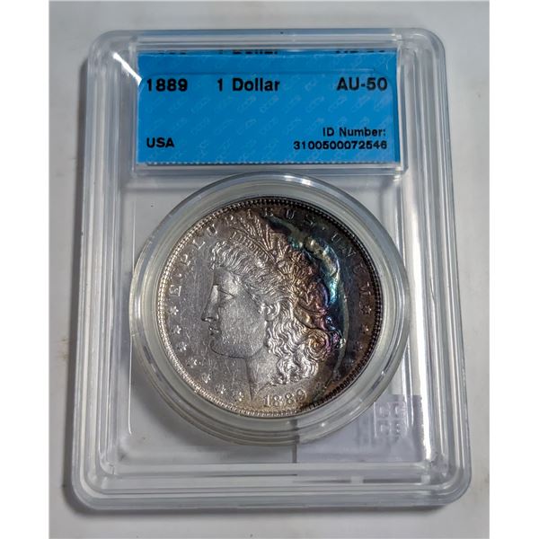 1889 USA MORGAN SILVER DOLLAR. 900 SILVER.