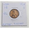 Image 1 : 1914S USA 1 CENT COIN. SCARCE.