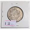 Image 2 : 1947 CANADA 50 CENTS SILVER COIN. NARROW DATE. C7