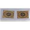 Image 2 : 1862 USA POSTAGE CURRENCY 5 AND 10