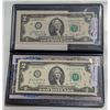 Image 1 : PAIR OF USA FEDERAL RESERVE NOTES. UNCIRCULATED.