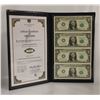 Image 1 : UNCUT SHEET OF 4 USA $1 FED. RES. NOTES W COA