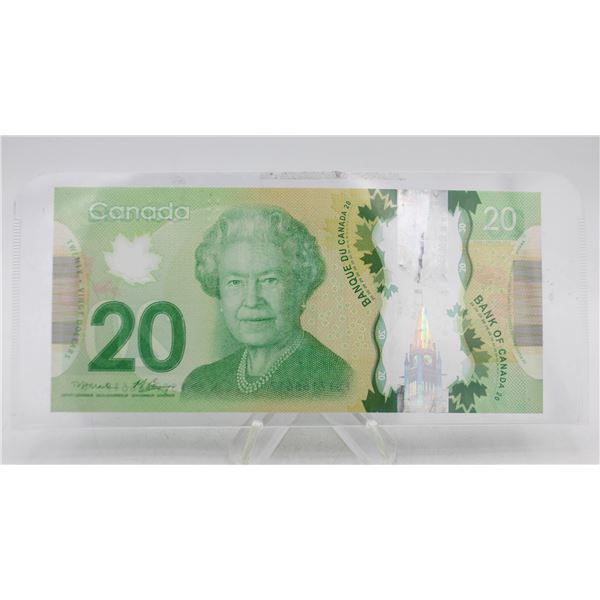 2012 CANADA $20 BANKNOTE. 3 DIGIT RADAR
